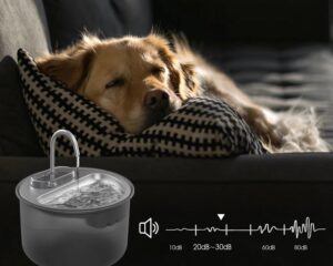 pet water fountain stainless steel