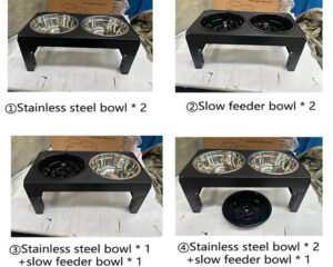 adjustable elevated dog bowls