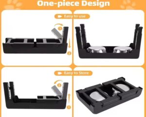 adjustable elevated dog bowls