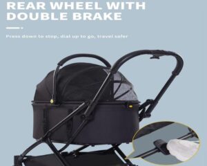 large pet carrier on wheels