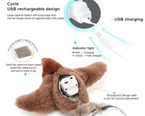 cat toy flapping bird