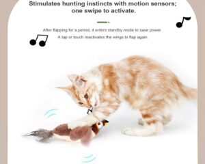 cat toy flapping bird