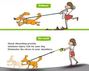 heavy duty retractable dog leash