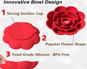 silicone slow feeder dog bowl