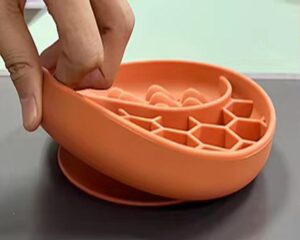 silicone slow feeder dog bowl