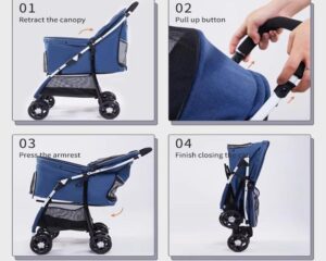 folding pet stroller