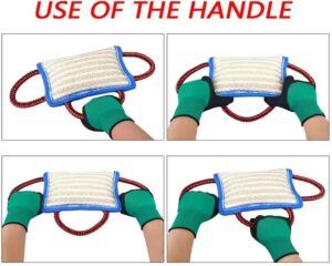 dog tug toy with handle