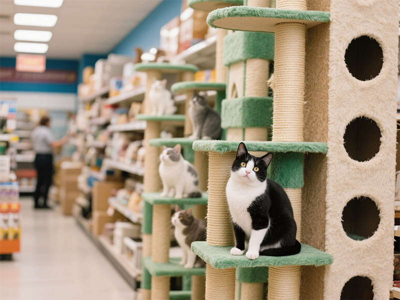 wholesale cat trees, elevated cat feeding stand, wholesale cat furniture